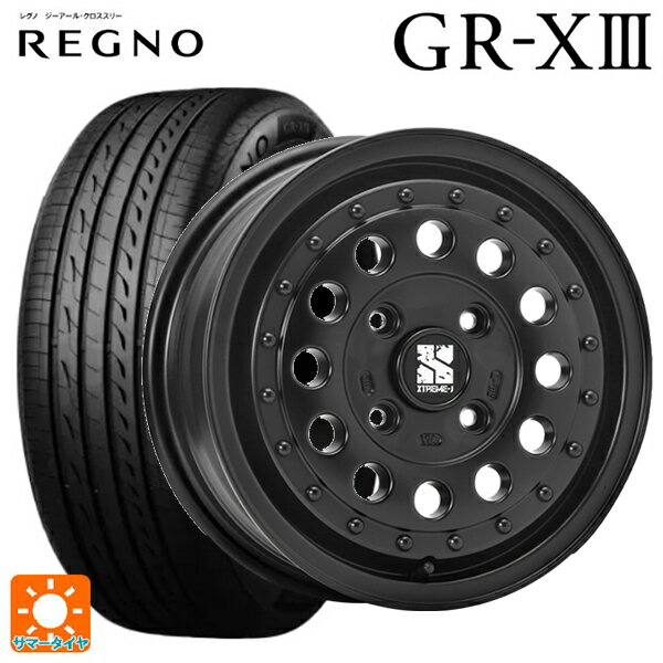 【6/22 20時〜 全品P5倍＆クーポン】175/65R14 82H ブリヂストン レグノ GR-X3 正規品 # エムエルジェイ エクストリームJ ラギッド サテンブラック 14-5J 国産車用 サマータイヤホイール4本セット