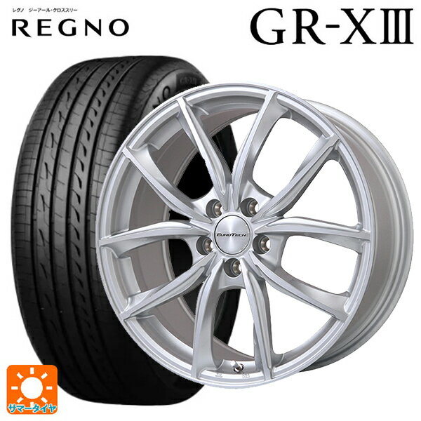 プジョー 508(R8系)用 215/55R17 94V ブリヂストン レグノ GR-X3 正規品 # ユーロテック VPライン シルバーポリッシュ 新品サマータイヤホイール 4本セット