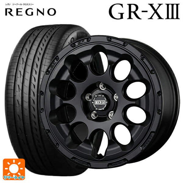 215/45R17 91W XL ブリヂストン レグノ GR-X3 正規品 コウセイ ボトムガルシアクロノ セミグロスブラック 17-7J 国産車用 サマータイヤホイール4本セット