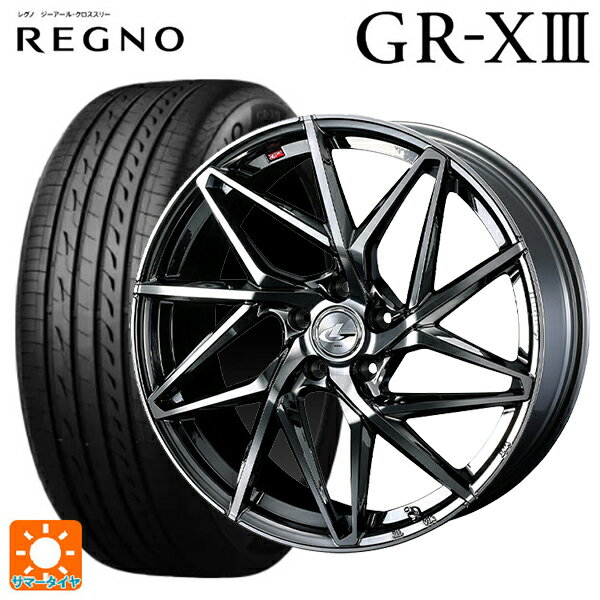 215/45R17 91W XL ブリヂストン レグノ GR-X3 正規品 ウェッズ レオニス IT BMCMC 17-7J 国産車用 サマータイヤホイール4本セット