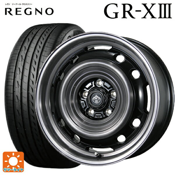 トヨタ プリウス(60系)用 195/60R17 90H ブリヂストン レグノ GR-X3 正規品 # トピー ランドフット XFG SC/P 新品サマータイヤホイール 4本セット