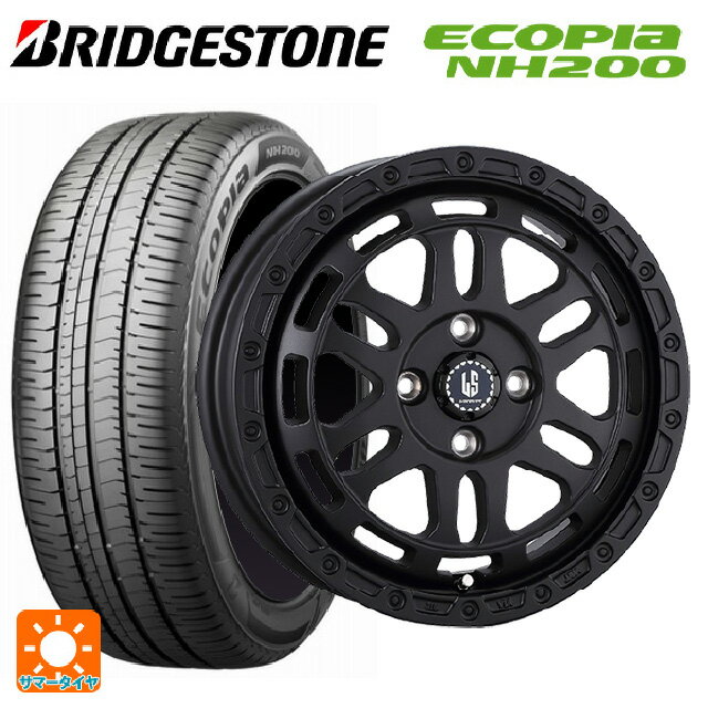 185/70R14 88S ブリヂストン エコピア NH200 正規品 阿部商会 ラ・ストラーダ ディスカバー WB 14-5J 国産車用 サマータイヤホイール4本セット