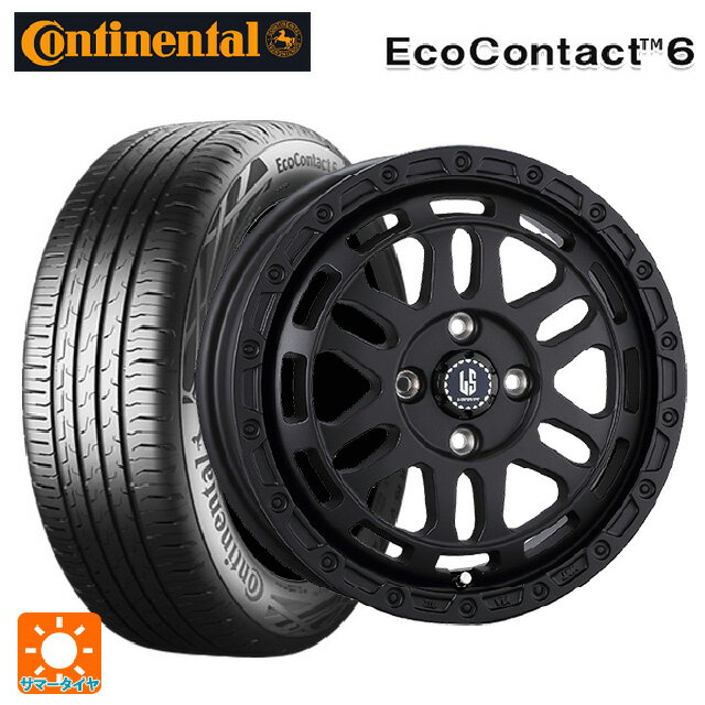 【6/11 1:59迄 全品ポイント5倍】165/70R14 85T XL コンチネンタル エココンタクト 6 正規品 阿部商会 ラ・ストラーダ ディスカバー # WB 14-4.5J 国産車用 サマータイヤホイール4本セット