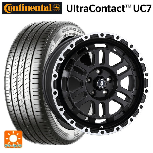 245/50R18 100Y コンチネンタル ウルトラコンタクト UC7 正規品 阿部商会 ラ・ストラーダ ディスカバー WBRP 18-8J 国産車用 サマータイヤホイール4本セット