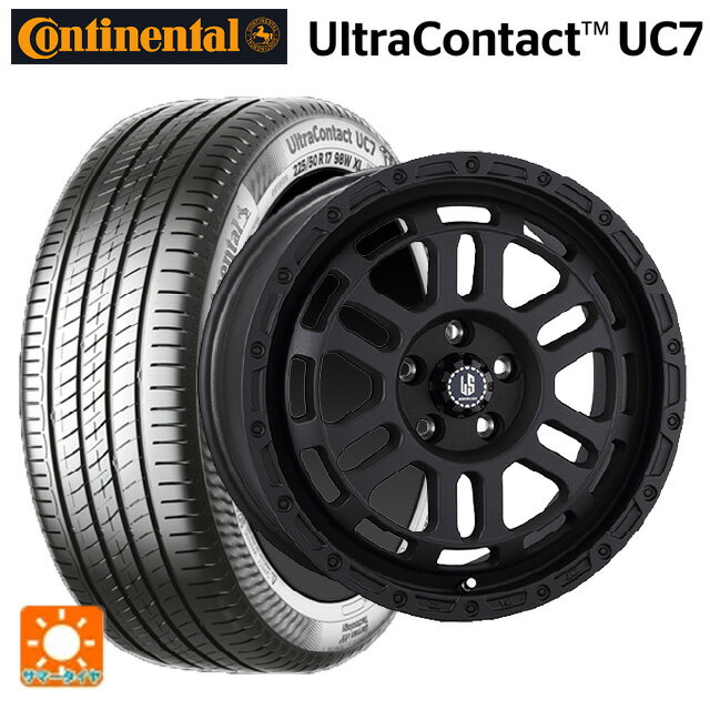 【6/11 1:59迄 全品ポイント5倍】245/45R18 100W XL コンチネンタル ウルトラコンタクト UC7 コンチシール 正規品 阿部商会 ラ・ストラーダ ディスカバー WB 18-8J 国産車用 サマータイヤホイール4本セット