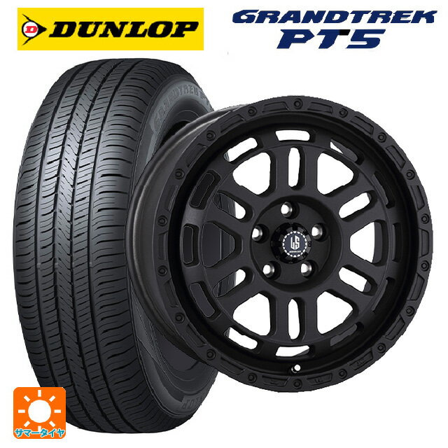 ジープ ラングラー(JL系)用 265/70R17 115S ダンロップ グラントレックPT5 阿部商会 ラ・ストラーダ ディスカバー WB 新品サマータイヤホイール 5本セット