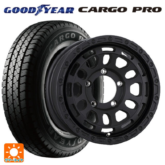 スズキ ジムニーノマド(JC74W)用 195/80R15 103/101N グッドイヤー カーゴプロ 阿部商会 ラ・ストラーダ ディスカバー WB 新品サマータイヤホイール 4本セット