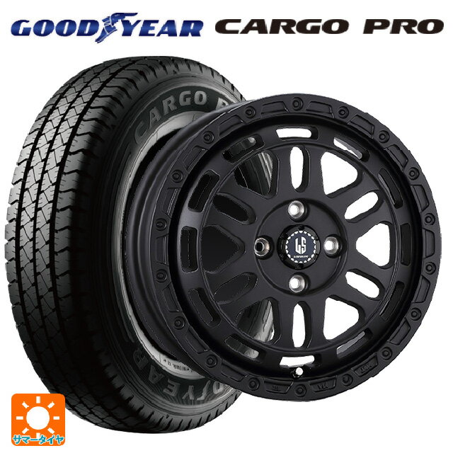 トヨタ プロボックス(160系)用 175/80R14 99/98N グッドイヤー カーゴプロ 阿部商会 ラ・ストラーダ ディスカバー WB 新品サマータイヤホイール 4本セット