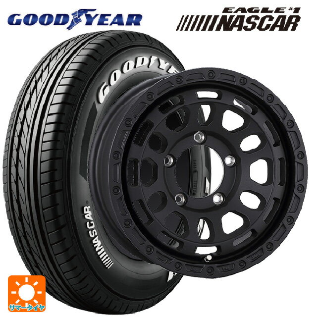 スズキ ジムニーノマド(JC74W)用 2024年製 195/80R15 107/105L グッドイヤー イーグル ナンバー1 ナスカー ホワイトレター＃ 阿部商会 ラ・ストラーダ ディスカバー WB 新品サマータイヤホイール 4本セット