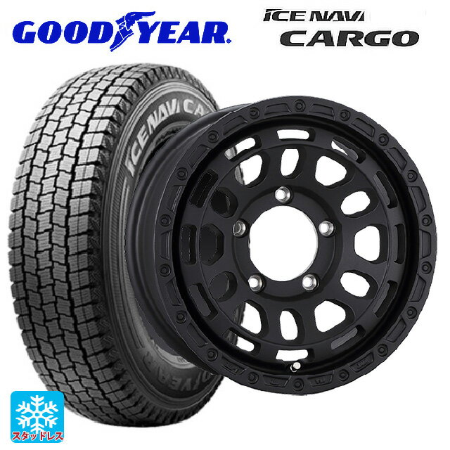 スズキ ジムニーノマド(JC74W)用 2025年製 195/80R15 107/105N グッドイヤー アイスナビ カーゴ # 阿部商会 ラ・ストラーダ ディスカバー WB 新品スタッドレスタイヤホイール 5本セット