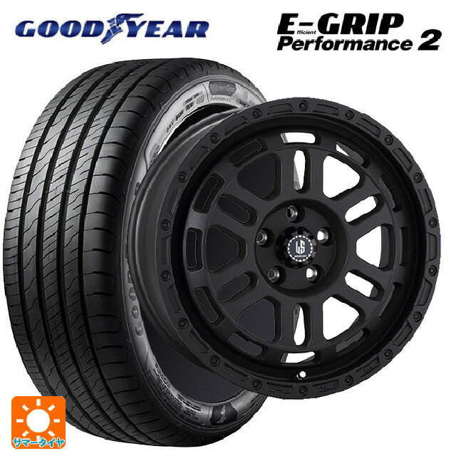 195/60R16 89V グッドイヤー エフィシェントグリップ パフォーマンス2 阿部商会 ラ・ストラーダ ディスカバー WB 16-7J 国産車用 サマータイヤホイール4本セット