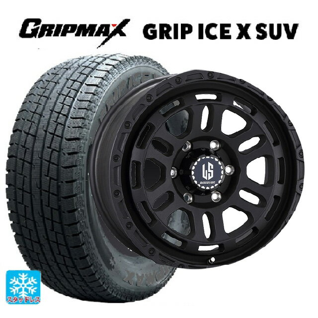 トヨタ ハイラックス(120系)用 265/65R17 112T グリップマックス グリップアイスX SUV ブラックレター 阿部商会 ラ・ストラーダ ディスカバー WB 新品スタッドレスタイヤホイール 4本セット