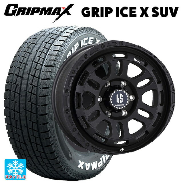 ミツビシ トライトン(GSRグレード)(LC2T)用 265/65R17 112T グリップマックス グリップアイスX SUV ホワイトレター # 阿部商会 ラ・ストラーダ ディスカバー WB 新品スタッドレスタイヤホイール 4本セット