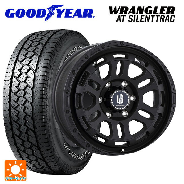 【6/22 20時〜 全品P5倍＆クーポン】265/65R17 112H グッドイヤー ラングラー AT サイレントトラック ホワイトレター 阿部商会 ラ・ストラーダ ディスカバー WB 17-8J 国産車用 サマータイヤホイール4本セット