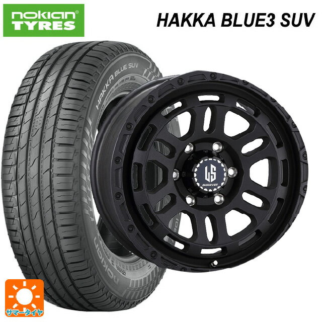 【6/22 20時〜 全品P5倍＆クーポン】ミツビシ トライトン(GSRグレード)(LC2T)用 265/65R17 116H XL ノキアン ハッカ ブルー3 SUV 阿部商会 ラ・ストラーダ ディスカバー WB 新品サマータイヤホイール 4本セット