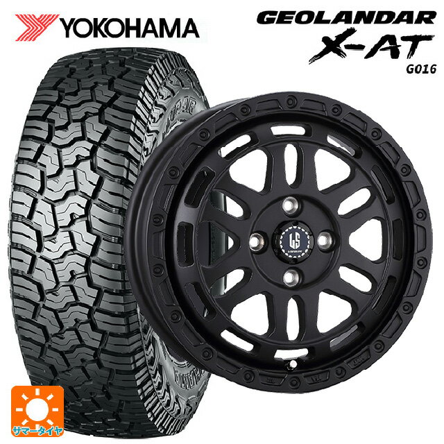 【6/15〜16限定 全品P5倍＆クーポン】ミツビシ デリカミニ(4WD車)(B3系)用 165/60R15 77H ヨコハマ ジオランダー X-AT G016 ブラックレター 正規品 # 阿部商会 ラ・ストラーダ ディスカバー # WB 新品サマータイヤホイール 4本セット