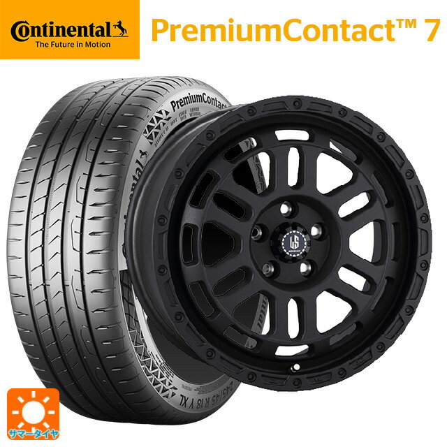 【6/22 20時〜 全品P5倍＆クーポン】245/35R18 92Y XL コンチネンタル プレミアムコンタクト 7 正規品 阿部商会 ラ・ストラーダ ディスカバー WB 18-8J 国産車用 サマータイヤホイール4本セット