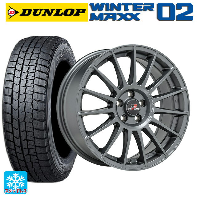 225/45R18 91Q ダンロップ ウィンターマックス 02(WM02) オーゼット レーシング スーパーツーリズモ TGR-WRT ラリーグラファイト 18-7.5J 国産車用 スタッドレスタイヤホイール4本セット