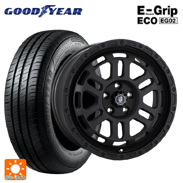 【6/11 1:59迄 全品ポイント5倍】195/60R16 89H グッドイヤー エフィシェントグリップ エコ EG02 阿部商会 ラ・ストラーダ ディスカバー WB 16-7J 国産車用 サマータイヤホイール4本セット