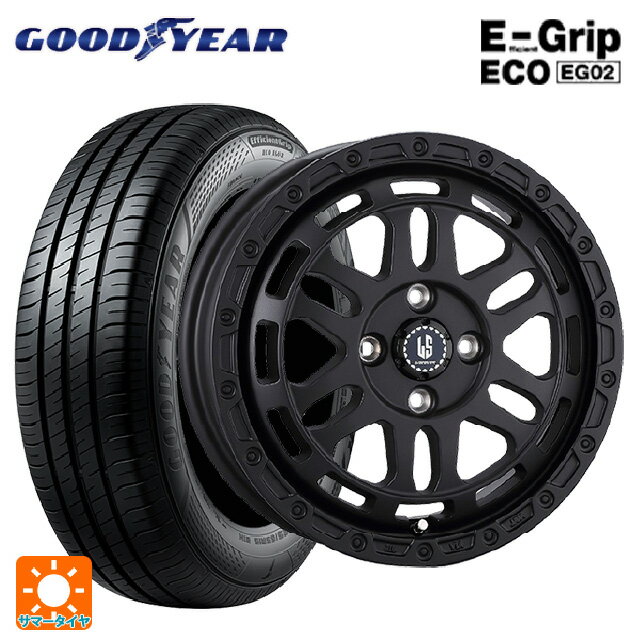 【6/15〜16限定 全品P5倍＆クーポン】165/70R14 81S グッドイヤー エフィシェントグリップ エコ EG02 阿部商会 ラ・ストラーダ ディスカバー WB 14-5J 国産車用 サマータイヤホイール4本セット
