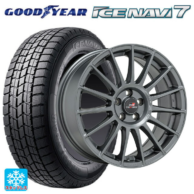 【最大3万円OFFクーポン 5/16 1:59迄】225/55R17 97Q グッドイヤー アイスナビ7(限定) # オーゼット レーシング スーパーツーリズモ TGR-WRT ラリーグラファイト 17-7J 国産車用 スタッドレスタイヤホイール4本セット