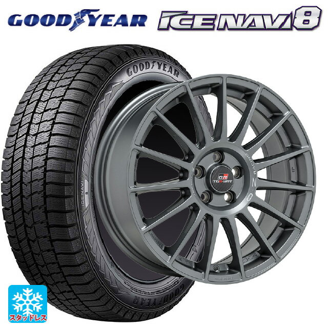 225/45R18 95Q XL グッドイヤー アイスナビ8 # オーゼット レーシング スーパーツーリズモ TGR-WRT ラリーグラファイト 18-7.5J 国産車用 スタッドレスタイヤホイール4本セット