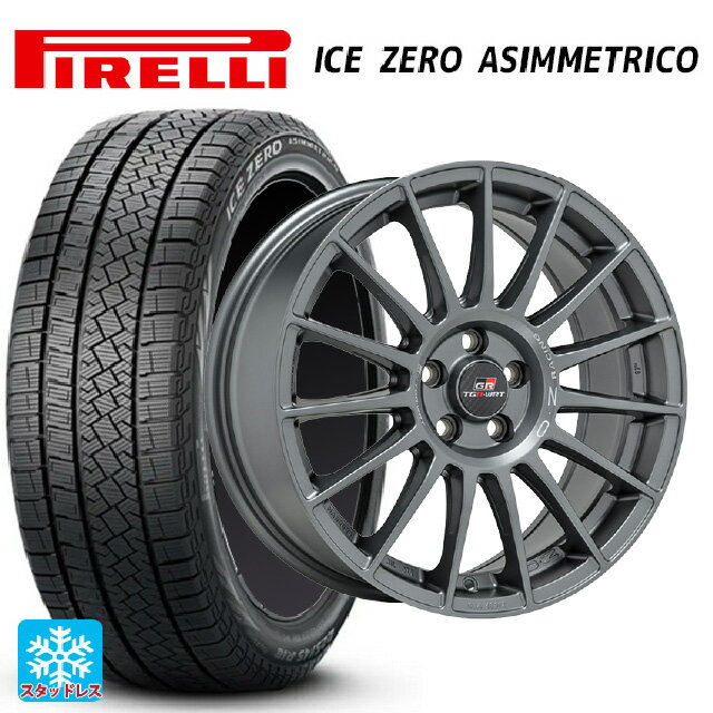235/45R18 98H XL ピレリ アイスゼロ アシンメトリコ 正規品 オーゼット レーシング スーパーツーリズモ TGR-WRT ラリーグラファイト 18-8J 国産車用 スタッドレスタイヤホイール4本セット