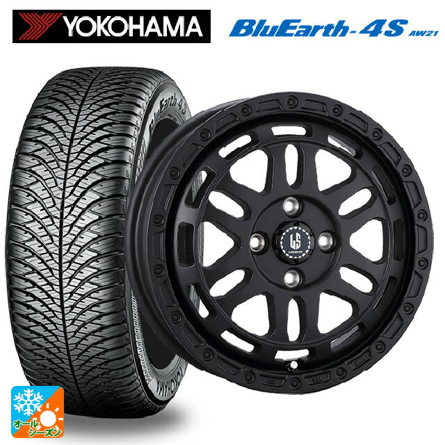 【6/22 20時〜 全品P5倍＆クーポン】175/65R14 82T ヨコハマ ブルーアース4S AW21 阿部商会 ラ・ストラーダ ディスカバー WB 14-5J 国産車用 オールシーズンタイヤホイール4本セット