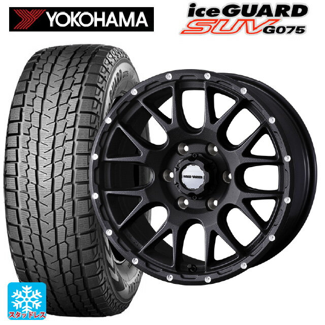 トヨタ ランドクルーザープラド(150系)用 285/70R17 121Q ヨコハマ アイスガードSUV G075 # マッドヴァンス 08 FLINT BLACK 新品スタッドレスタイヤホイール 4本セット