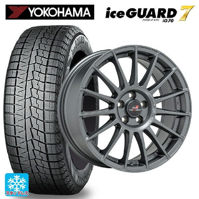 【5/20限定 最大3万円OFFクーポン】205/45R17 88Q ヨコハマ アイスガード7(IG70) オーゼット レーシング スーパーツーリズモ TGR-WRT ラリーグラファイト 17-7J 国産車用 スタッドレスタイヤホイール4本セット