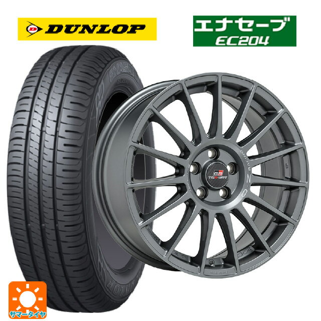 【6/22 20時〜 全品P5倍＆クーポン】215/50R17 91V ダンロップ エナセーブEC204 オーゼット レーシング スーパーツーリズモ TGR-WRT ラリーグラファイト 17-7J 国産車用 サマータイヤホイール4本セット