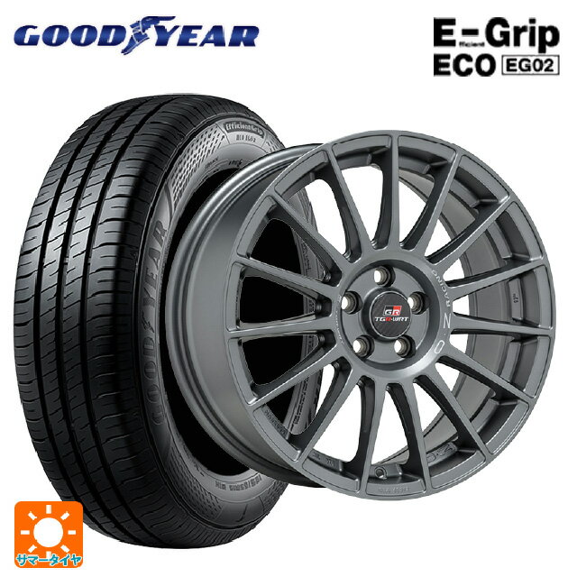 【最大3万円OFFクーポン 5/16 1:59迄】215/50R17 91V グッドイヤー エフィシェントグリップ エコ EG02 オーゼット レーシング スーパーツーリズモ TGR-WRT ラリーグラファイト 17-7J 国産車用 サマータイヤホイール4本セット