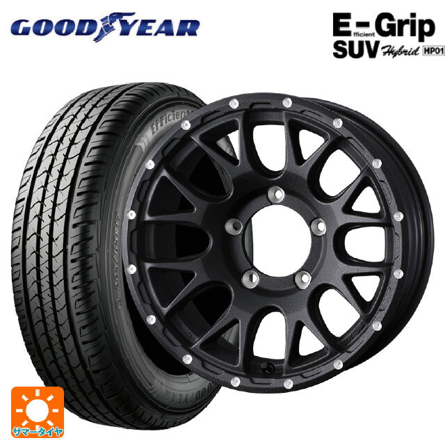 【最大3万円OFFクーポン 5/16 1:59迄】175/80R16 91S グッドイヤー エフィシェントグリップSUV HP01 ＃ ウェッズ マッドヴァンス 08 FLINT BLACK 16-5.5J 国産車用 サマータイヤホイール4本セット