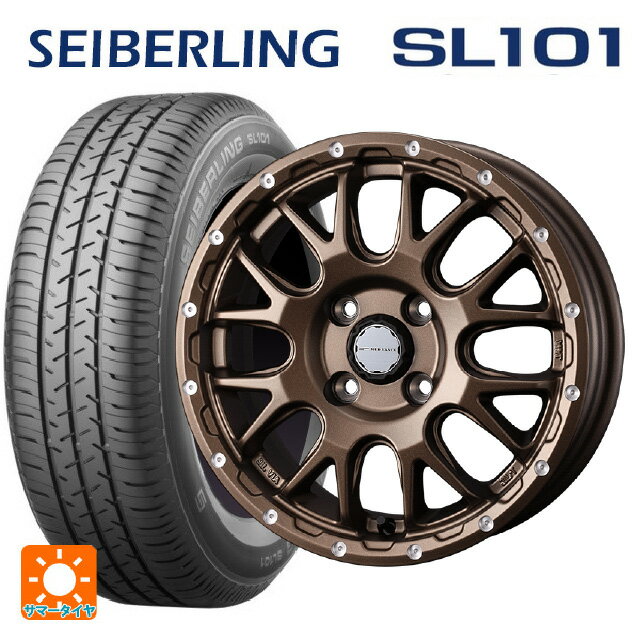 【6/11 1:59迄 全品ポイント5倍】165/70R14 81S セイバーリング セイバーリング SL101(ブリヂストン工場生産） # ウェッズ マッドヴァンス 08 MAT BRONZE 14-4.5J 国産車用 サマータイヤホイール4本セット