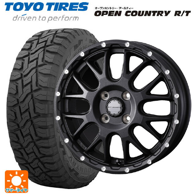 【10/17 23:59迄　最大3万円OFFクーポン】145/80R12 80/78N トーヨー オープンカントリー RT ブラックレター ウェッズ マッドヴァンス 08 FLINT BLACK 12-4J 国産車用 サマータイヤホイール4本セット