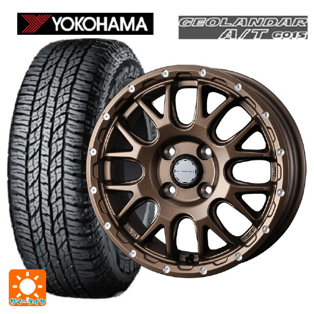 165/60R15 77H ヨコハマ ジオランダー A/T G015 ブラックレター ウェッズ マッドヴァンス 08 MAT BRONZE 15-4.5J 国産車用 サマータイヤホイール4本セット