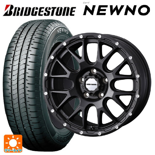 215/45R17 91W XL ブリヂストン ニューノ 正規品 # ウェッズ マッドヴァンス 08 FLINT BLACK 17-7J 国産車用 サマータイヤホイール4本セット