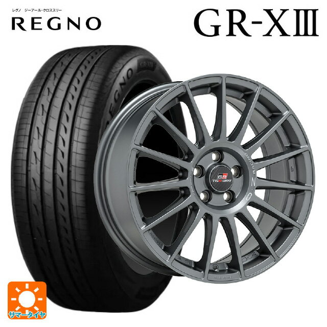 215/45R17 91W XL ブリヂストン レグノ GR-X3 正規品 オーゼット レーシング スーパーツーリズモ TGR-WRT ラリーグラファイト 17-7J 国産車用 サマータイヤホイール4本セット