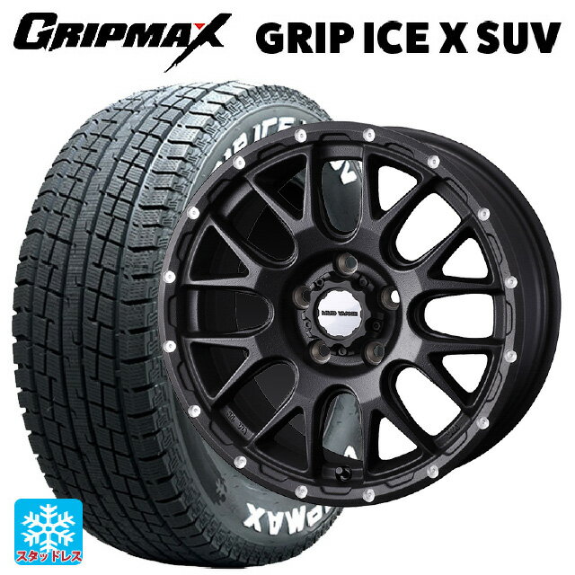 【6/22 20時〜 全品P5倍＆クーポン】2022年製 215/70R16 100Q グリップマックス グリップアイスX SUV ホワイトレター ウェッズ マッドヴァンス 08 FLINT BLACK 16-7J 国産車用 スタッドレスタイヤホイール4本セット