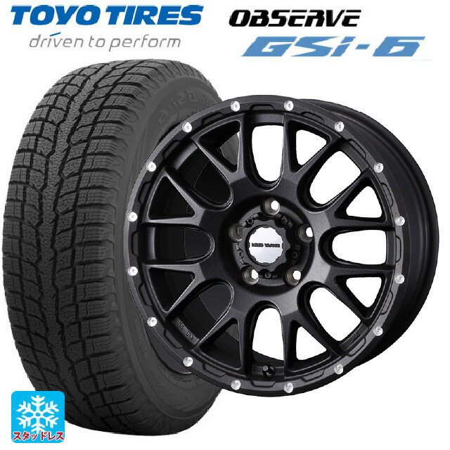 225/70R16 103Q トーヨー オブザーブ GSI-6 ウェッズ マッドヴァンス 08 FLINT BLACK 16-7J 国産車用 スタッドレスタイヤホイール4本セット