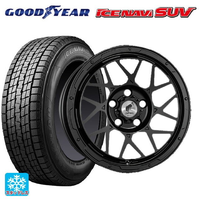 トヨタ アルファード(30系)用 215/65R16 98Q グッドイヤー アイスナビ SUV ロディオドライブ 8Mモノ マットブラック 新品スタッドレスタイヤホイール 4本セット