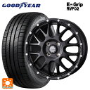 【10/17 23:59迄 最大3万円OFFクーポン】165/65R14 79H グッドイヤー エフィシェントグリップ RVF02 ウェッズ マッドヴァンス 08 FLINT BLACK 14-4.5J 国産車用 サマータイヤホイール4本セット