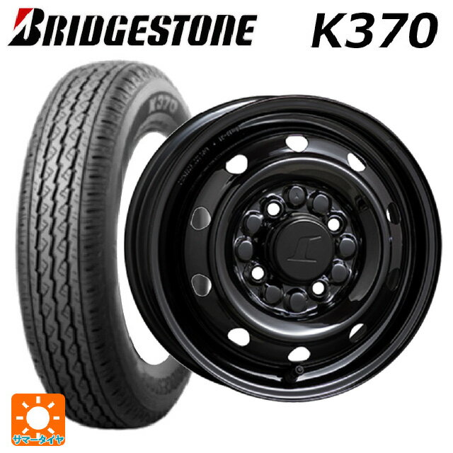 即日発送 2024年製 145/80R12 80/78N ブリヂストン K370 正規品 # トピー M74 BK # ブラック（スチール） 12-3.5J 国産車用 サマータイヤホイール4本セット