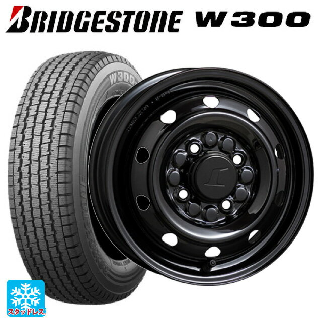 【5/9 20時〜 最大3万円OFFクーポン】145/80R12 80/78N ブリヂストン W300 正規品 トピー M74 BK # ブラック（スチール） 12-3.5J 国産車用 スタッドレスタイヤホイール4本セット