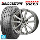 即日発送 2021年製 205/65R15 94Q ブリヂストン ブリザック VRX3 熟成タイヤ 正規品 エルベ Vスポーク # メタリックグレー 15-6J 国産車用 スタッドレスタイヤホイール4本セット