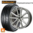 225/40R18 92W XL コンチネンタル プレミアムコンタクト 6 正規品 エルベ Vスポーク # メタリックグレー 18-7.5J 国産車用 サマータイヤホイール4本セット