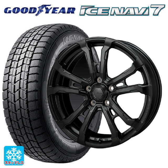 ホンダ ZR-V(RZ4)用 215/60R17 96Q グッドイヤー アイスナビ7 ハイブロック ヴィラス サテンブラック 新品スタッドレスタイヤホイール 4本セット