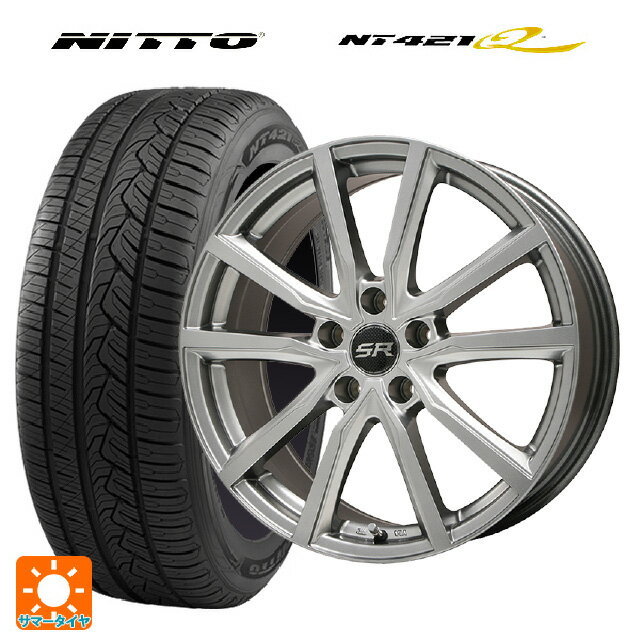 【最大3万円OFFクーポン 5/16 1:59迄】235/50R18 97V ニットー NT421Q エルベ Vスポーク メタリックグレー 18-7.5J 国産車用 サマータイヤホイール4本セット