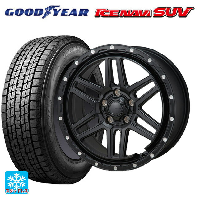 2023年製 225/70R16 103Q グッドイヤー アイスナビ SUV ジャパン三陽 ハイブロック エルデ Satin Black/Milling 16-7J 国産車用 スタッドレスタイヤホイール4本セット