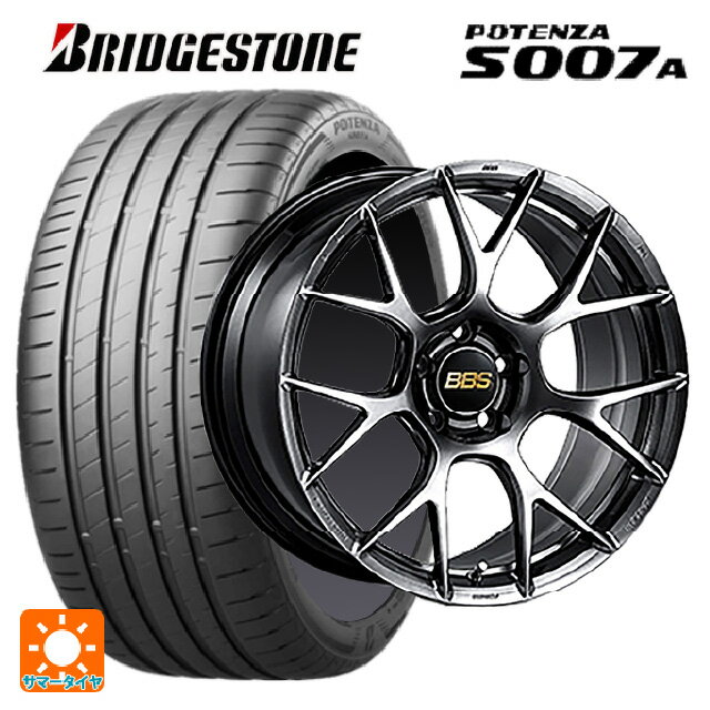 【6/22 20時〜 全品P5倍＆クーポン】215/45R18 93Y XL ブリヂストン ポテンザ S007A 正規品 BBS RE-V7 DB 18-7.5J 国産車用 サマータイヤホイール4本セット